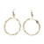 Dangling Cowrie Shell Hoop Earring