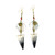 Horn Triangle W/Bone & Brass Earring