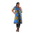 African Print Short Dress w/ Sleeves