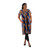 African Print Short Dress w/ Sleeves