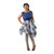 Denim/Ankara Print Sleeveless Fairytale Dress