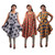 Set of 3 African Print Umbrella Dresses - ASSORTED