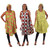 Set of 3 African Print Umbrella Dresses - ASSORTED