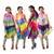 Set of 4 Tie Dye Umbrella Dresses - ASSORTED