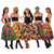 Set of 5 Summertime Ankara Print Short Skirts