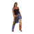 Patchwork African Print Drop Crotch Pants from Senegal