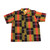 Kente #3 Button-down Short Sleeve Shirt - One Size