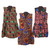 Set of 3 Zahra Sleeveless African Print Midi Dresses - ASSORTED