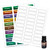 12 Sheets Standard White Matte Labels 2.25" x .75" (30 Labels Each Sheet)