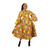 Set Of 4 Zari African Print Wrap Dresses