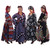 Set Of 4 Makeda African Print Wrap Dresses