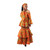 Kente #1 Bell-Sleeve Luxury Skirt Set