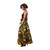 Ankara Print Elastic Maxi Skirt