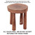 DAMAGED Senufo Stool: (Style A) #1