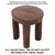 DAMAGED Senufo Stool: (Style A) #3