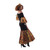 Long Solid & Ankara Print Smocked Fish Tail Dress