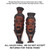 Damaged Mahogany Guro Masks - Set C