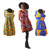 Buy Set of 3 Ankara Print Missy Short Dresses - ASSORTED