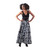 Black/White Mud Print Maxi Skirt