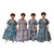 Set Of 4 Long Ankara Print Fashion Dresses