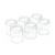 Set Of 6 Straight Sided Glass Jars & Lids - 4 oz.