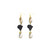 Set of 6 Kenyan Brass/Bone/Shell Earrings - ASSORTED