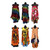 Set of 6 Native Print Umbrella Dresses - ASSORTED