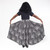 Black/White Triangle Print Flared Skirt w/ Elastic Waist