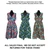 Bargain Set of 3 Sleeveless V Ankara Print Dresses - ASSORTED