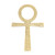 Deluze 9 3/4" Over-Sized Brass Ankh