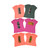 Bargain Set of 6 Colorful African Print Patch T-shirts - ASSORTED