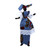 African Doll On Stand: MEDIUM LARGE - 13"