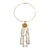 Kenyan Brass Spiral and Hanging Cowrie Shell Choker