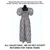 Bargain Black/White Ankara Print Split Long Dress w/ Hat