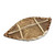 Authentic Kenyan Hide Shield - Brown/White - Large