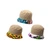 Set of 3 Kitenge & Khaki Bucket Hats - ASSORTED