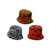 Set of 3 Reversible Kitenge Print Bucket Hats - ASSORTED