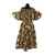 Ankara Print Smocking Jumpsuit:  Black/White/Yellow