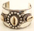 Wide Band Silver Cowrie Shell Bracelet