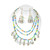 Beaded Cowrie Shell Rainbow Necklace Set