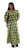 Green & Brown African Print Dress