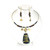 Horn Pendant Necklace & Earring: ASSTD