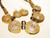 Woven Brass Necklace & Earrings Set