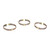 Buy Set of 3 Kenyan Tri-Metal Bracelets