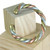 Set Of 6 Tri-Metal Twist Bracelets