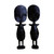 Set Of 2: Ashanti Fertility Idols - 7-8"