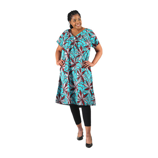 african print short dresses designs Kemi African Print mini Dress (Orange)