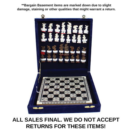 DAMAGED Mother Of Pearl Chess Set