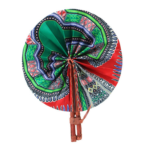 Buy Red Traditional Print Folding Fan