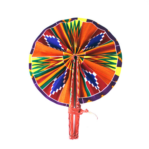 Buy Traditional Kente Print Folding Fan
